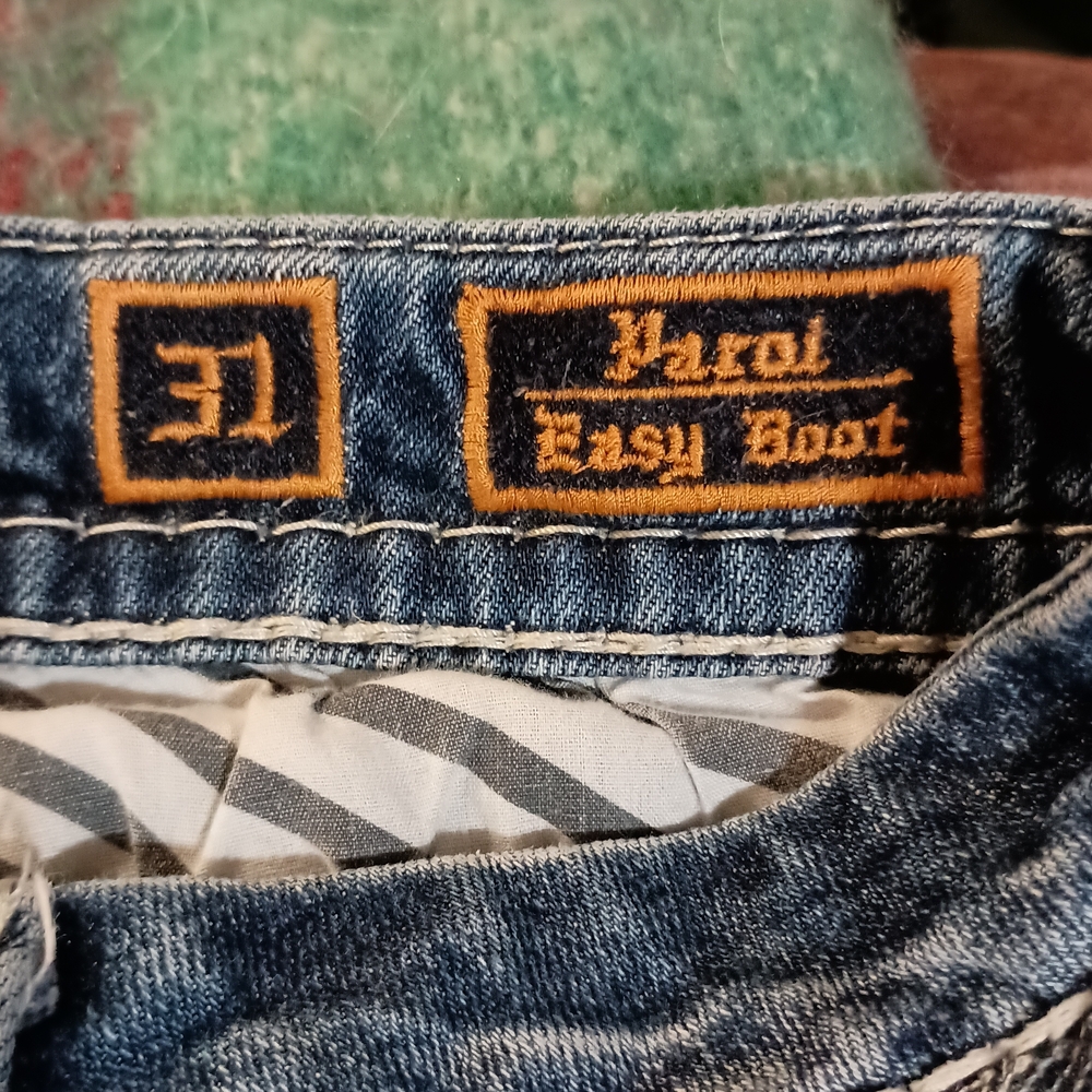 Rock Revival Women's Faded Blue Distressed Jean Shorts - Picture 5 of 6